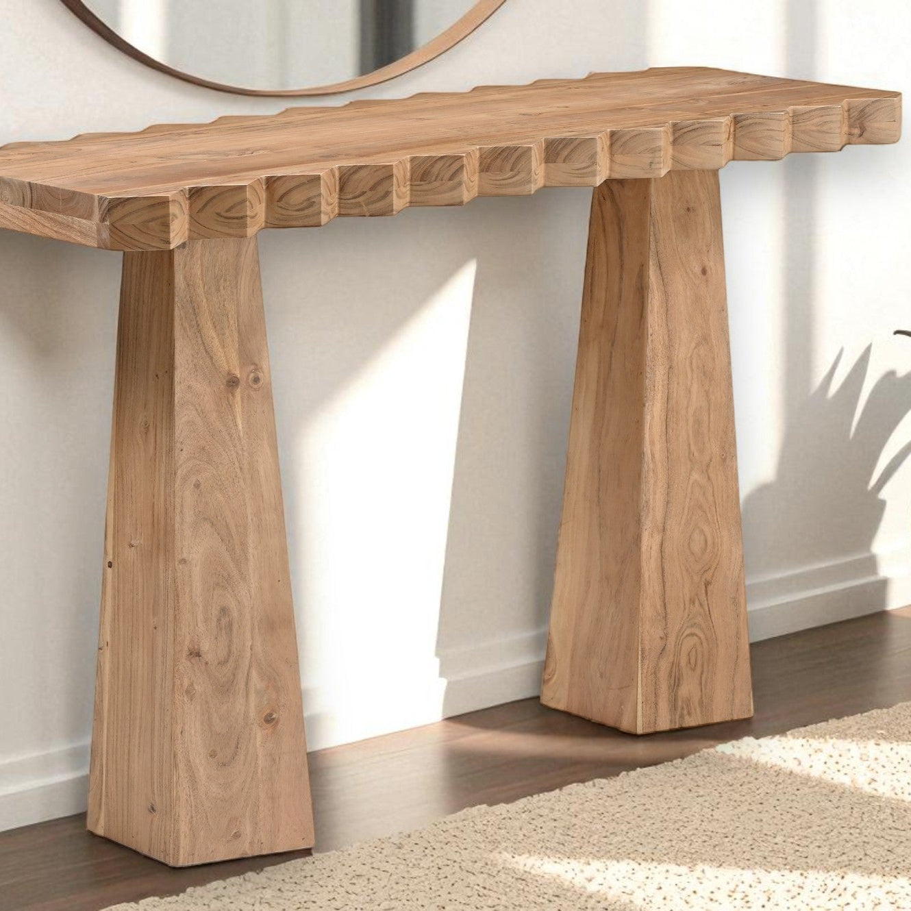 Ripple Edge Console Table