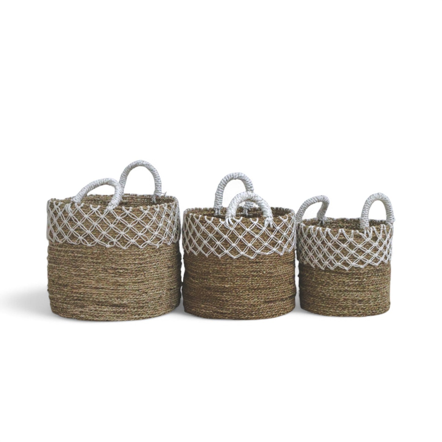 Basket Seagrass Edge - Set of 3