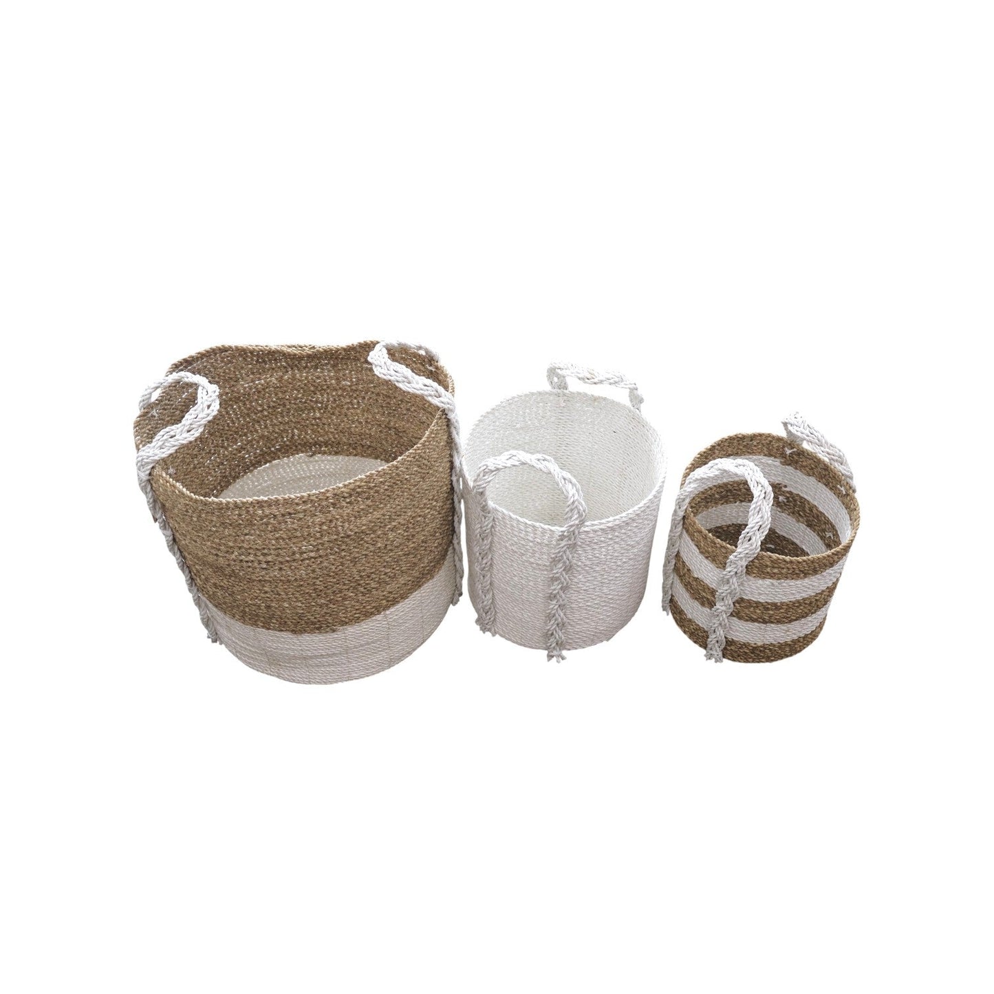 Basket Seagrass Rafia - Set of 3