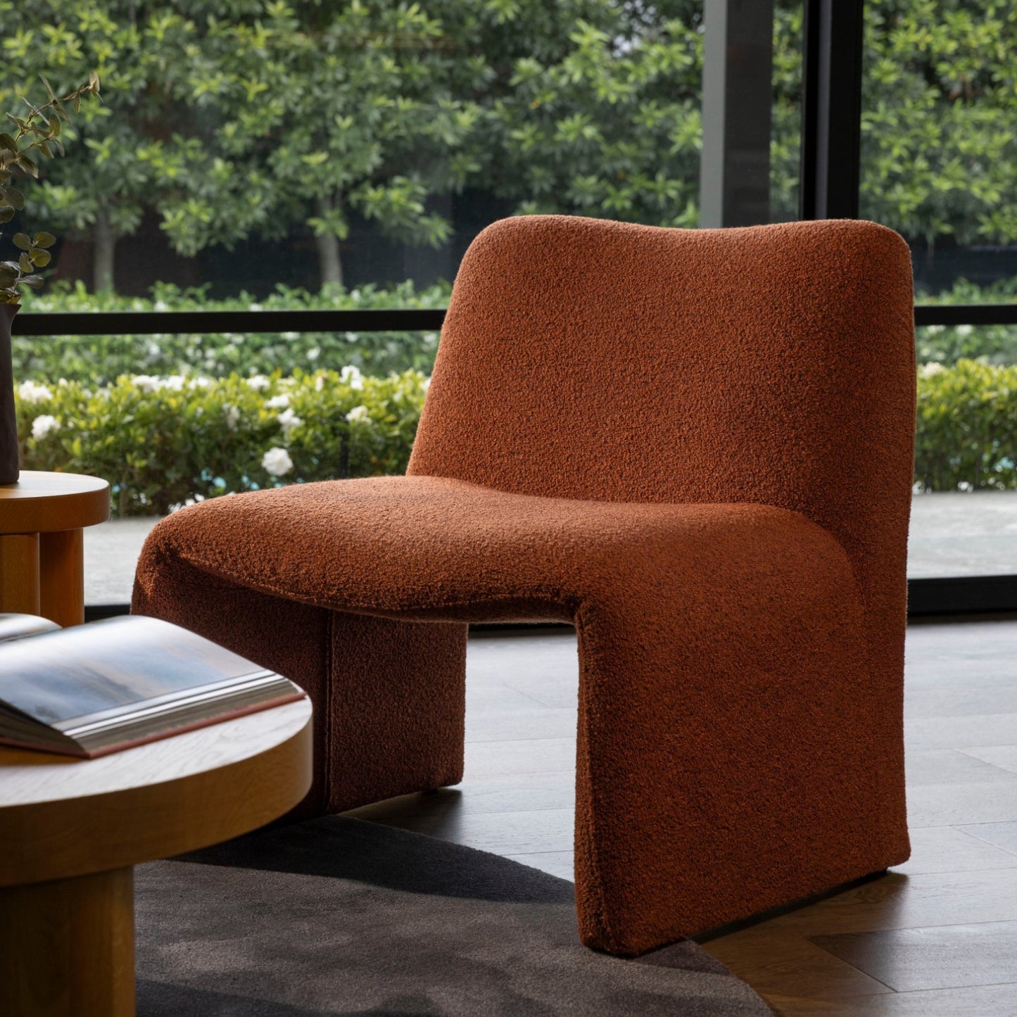 Calais Occasional Chair-Terracotta