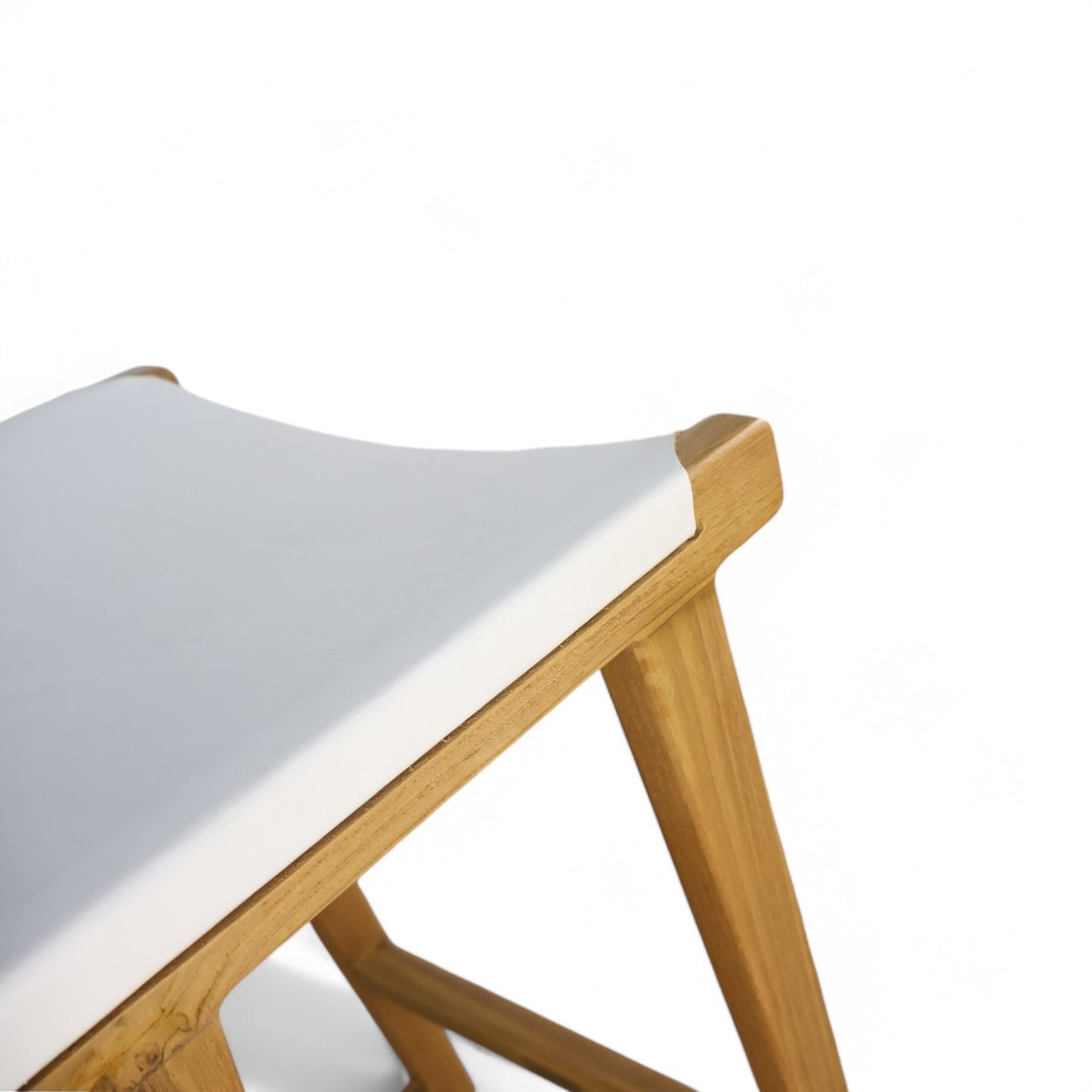 Dove Bar Stool Leather White