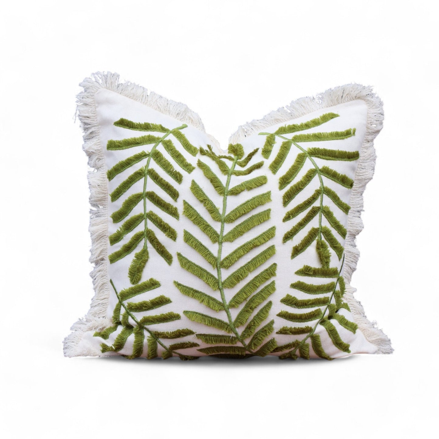 Euphoria Green Leaf Cushion
