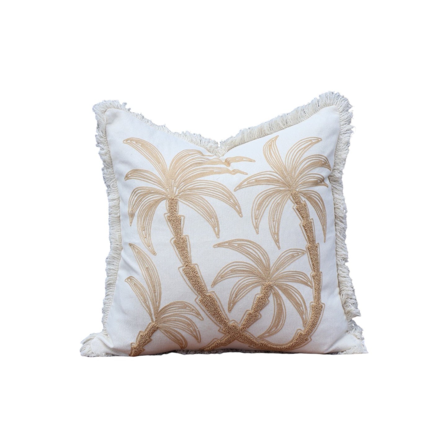 Flora Palm Tufted Cushion