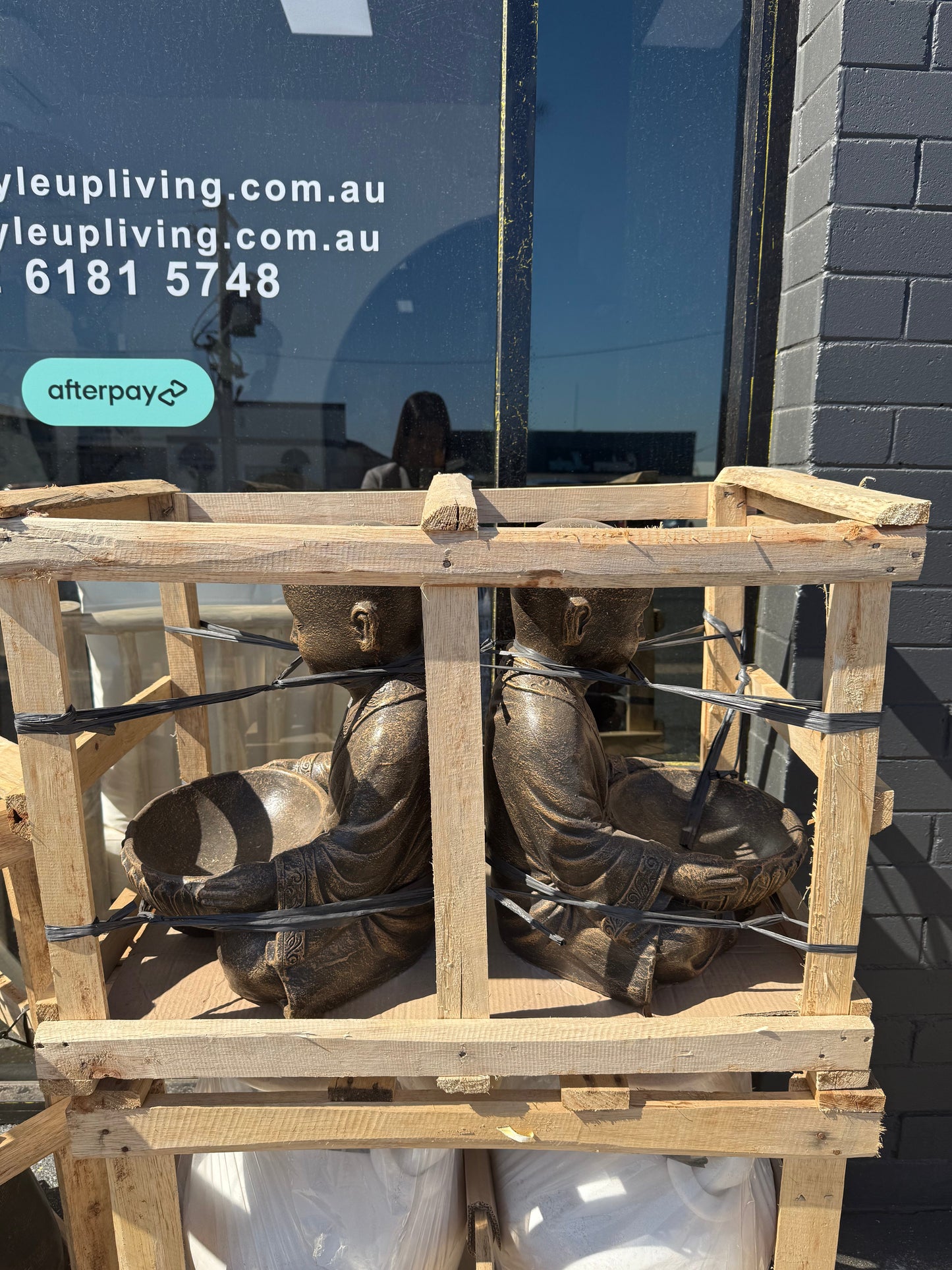 Shaolin with Bowl Statue
