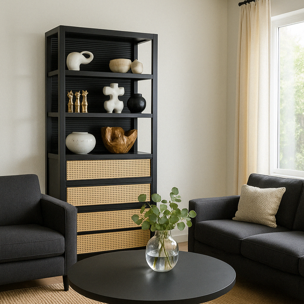 Indie Mahogany Bookcase