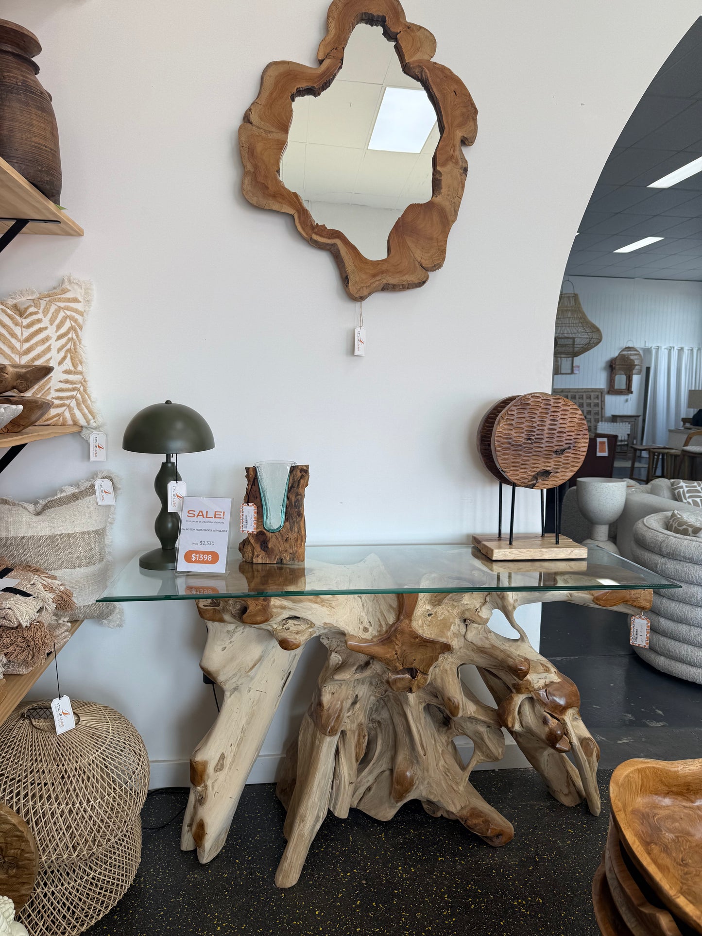 Galaxy Teak Root Console 2