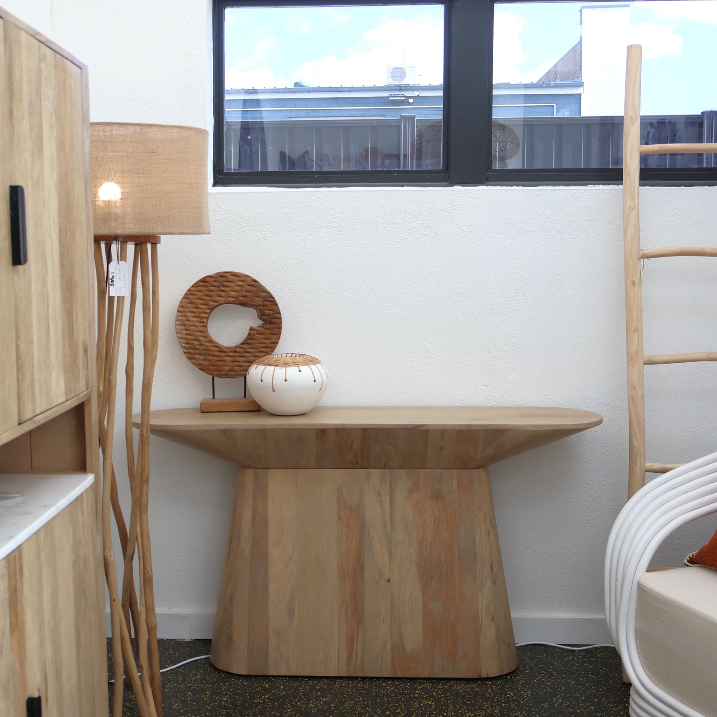 Oli Mango Wood Console Table