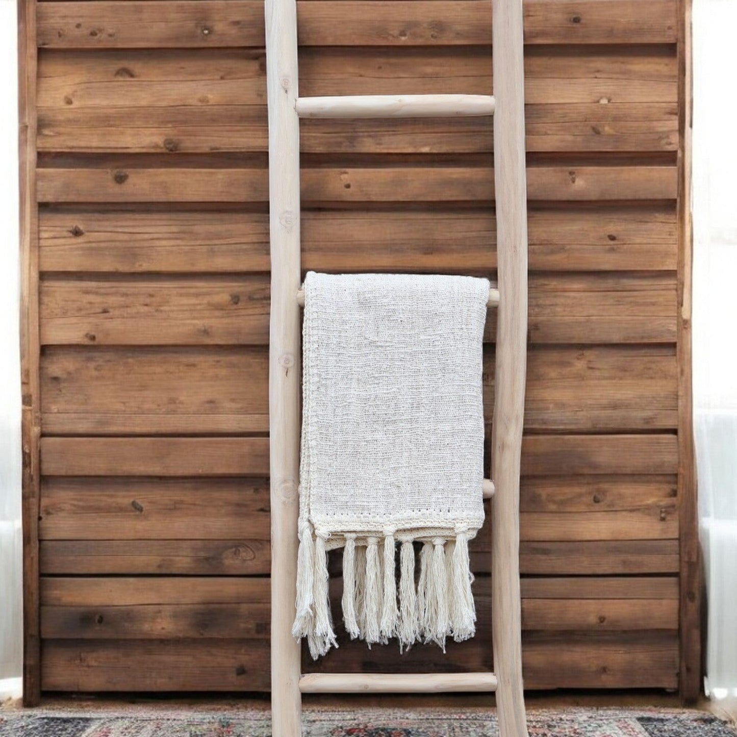 Kiara Beige/White Throw