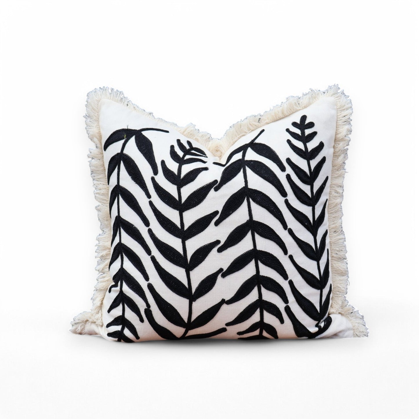 Meraki Leaf Tufted Cushion