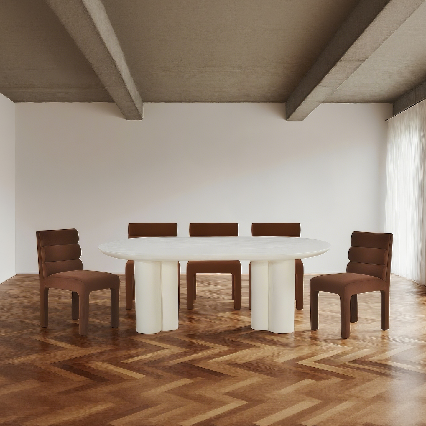 Halo White Dining Table