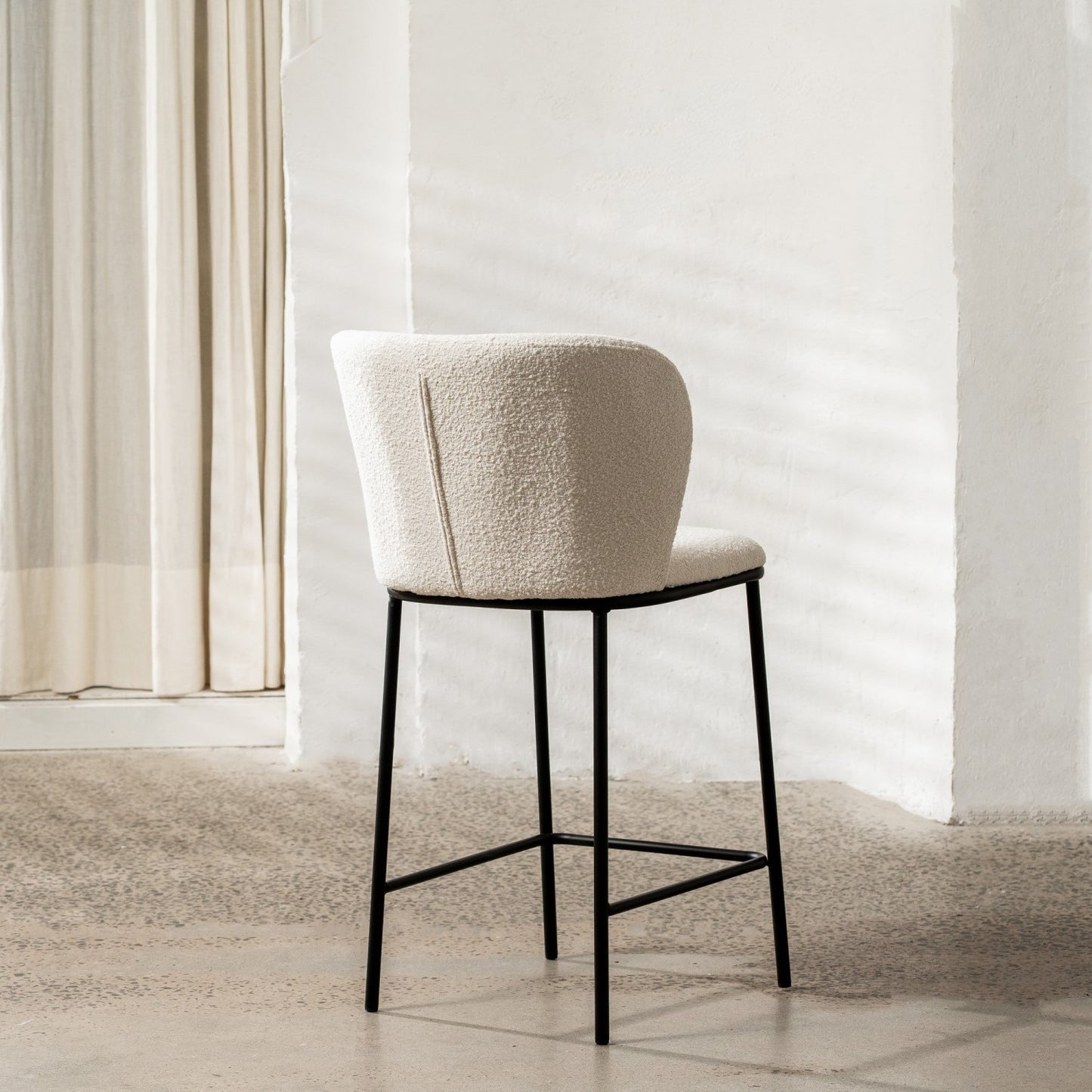 Polar Bar Stool-White