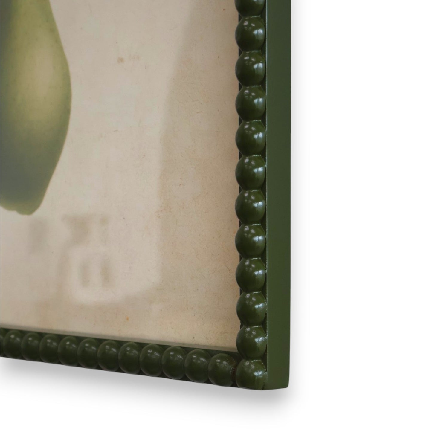 Pyrus Print Glass Rattan Frame - Set of 2