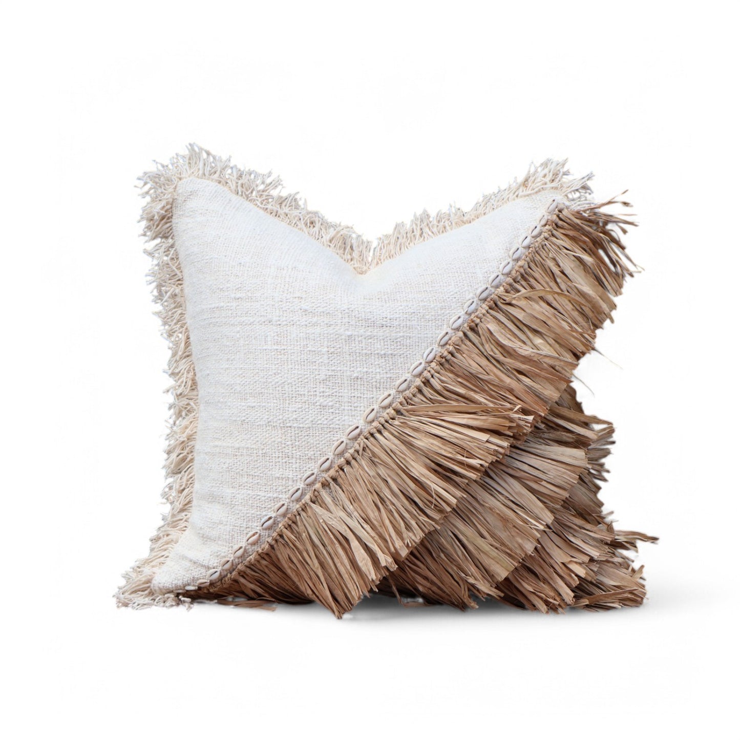 Rafia Tassel Cushion