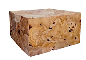 Accent Teak Slice Coffee Table Square