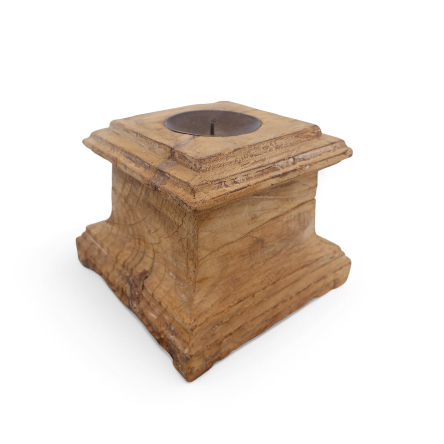 Teak Indian Charpai Leg Base Candle holder