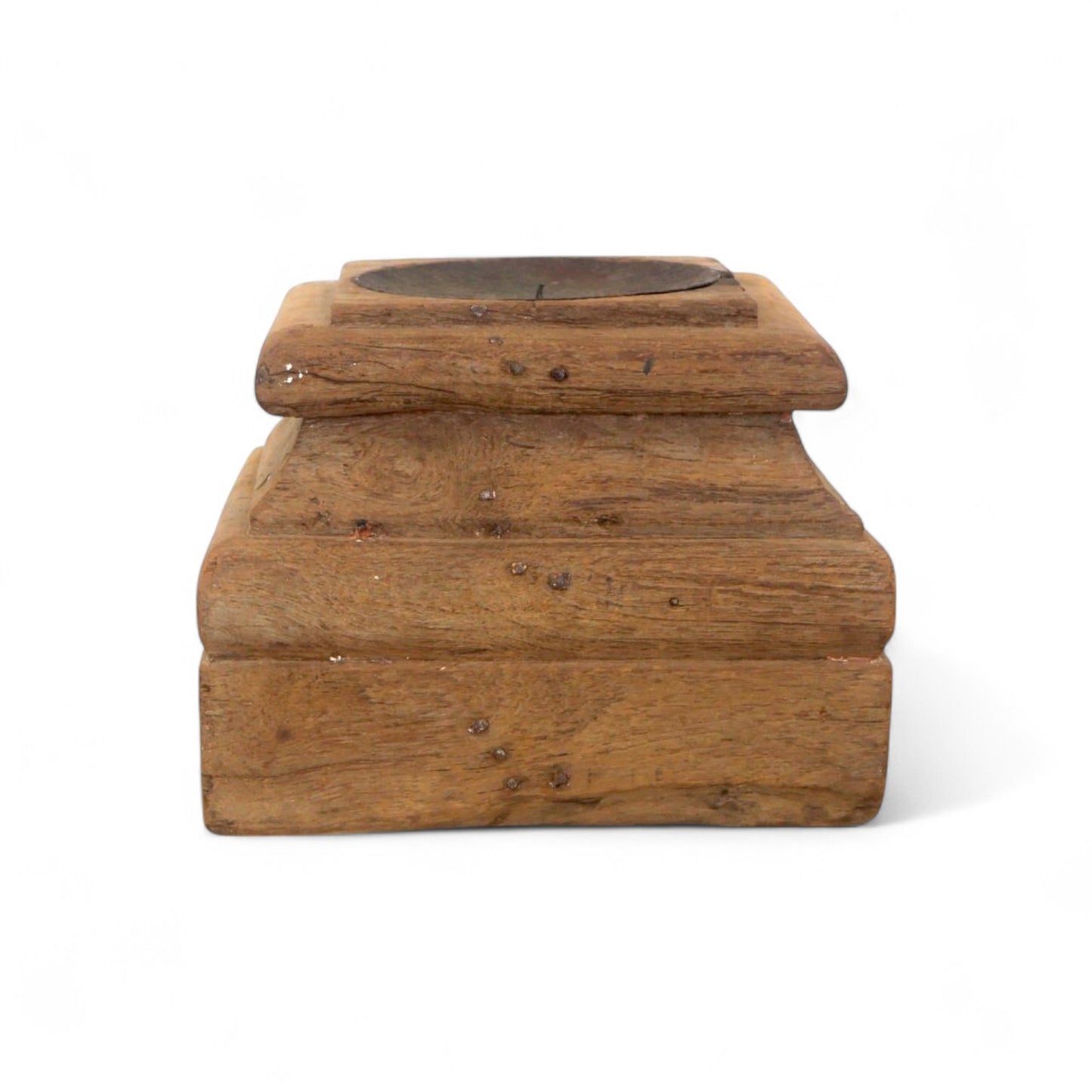 Teak Indian Charpai Leg Base Candle Holder C