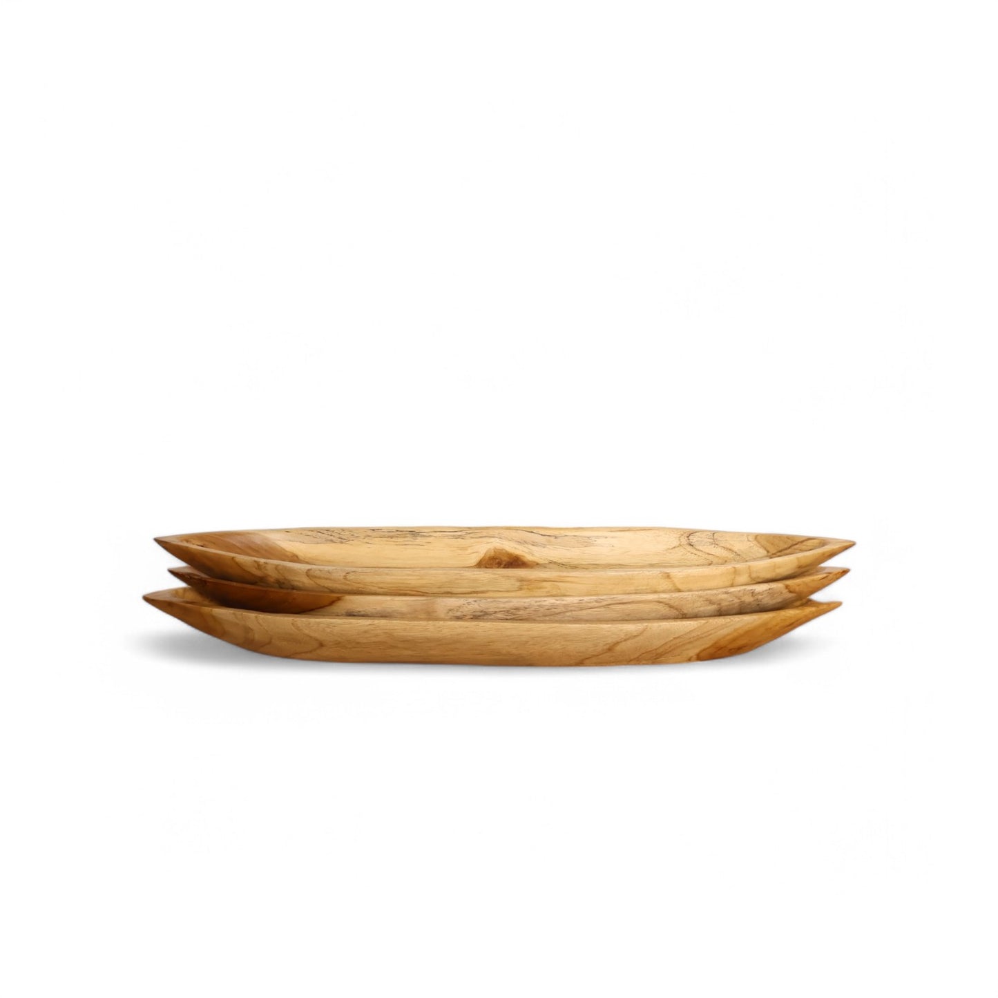 Teak Large Long Bowl