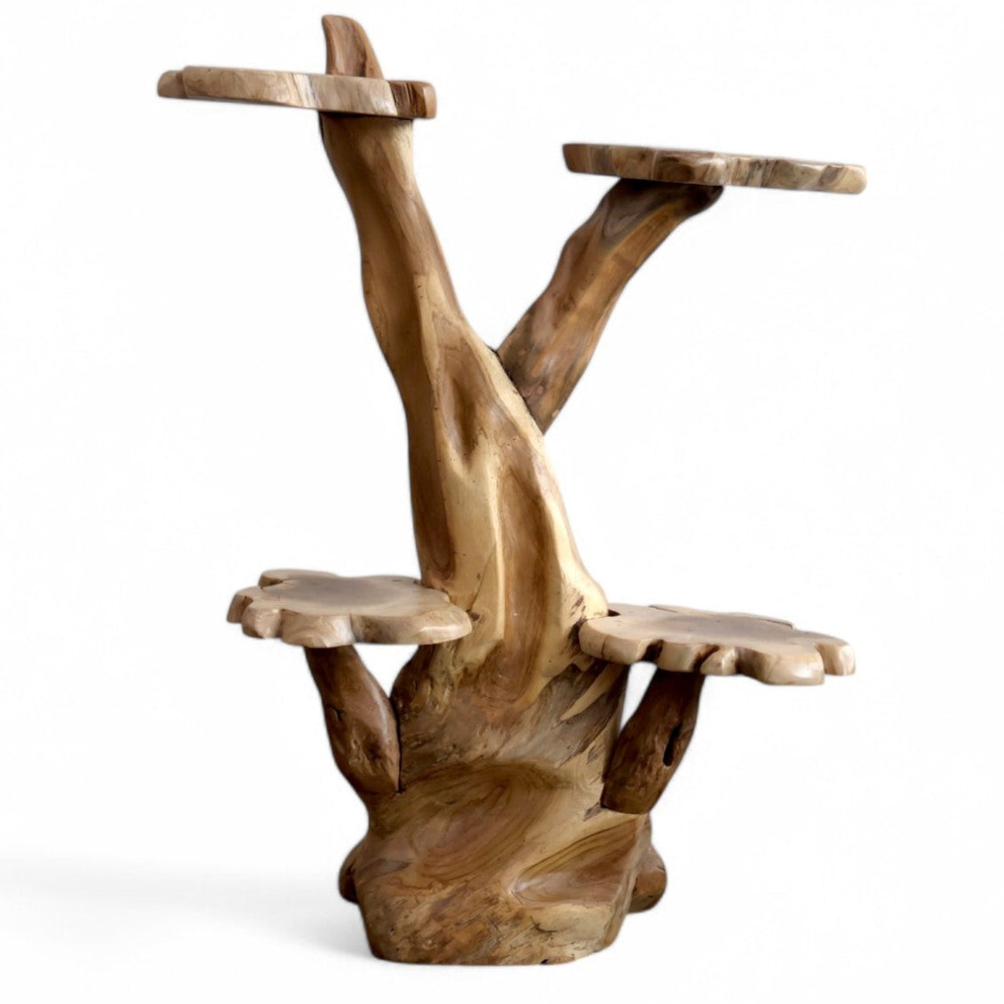 Teak Tree Four Level Stand - 02