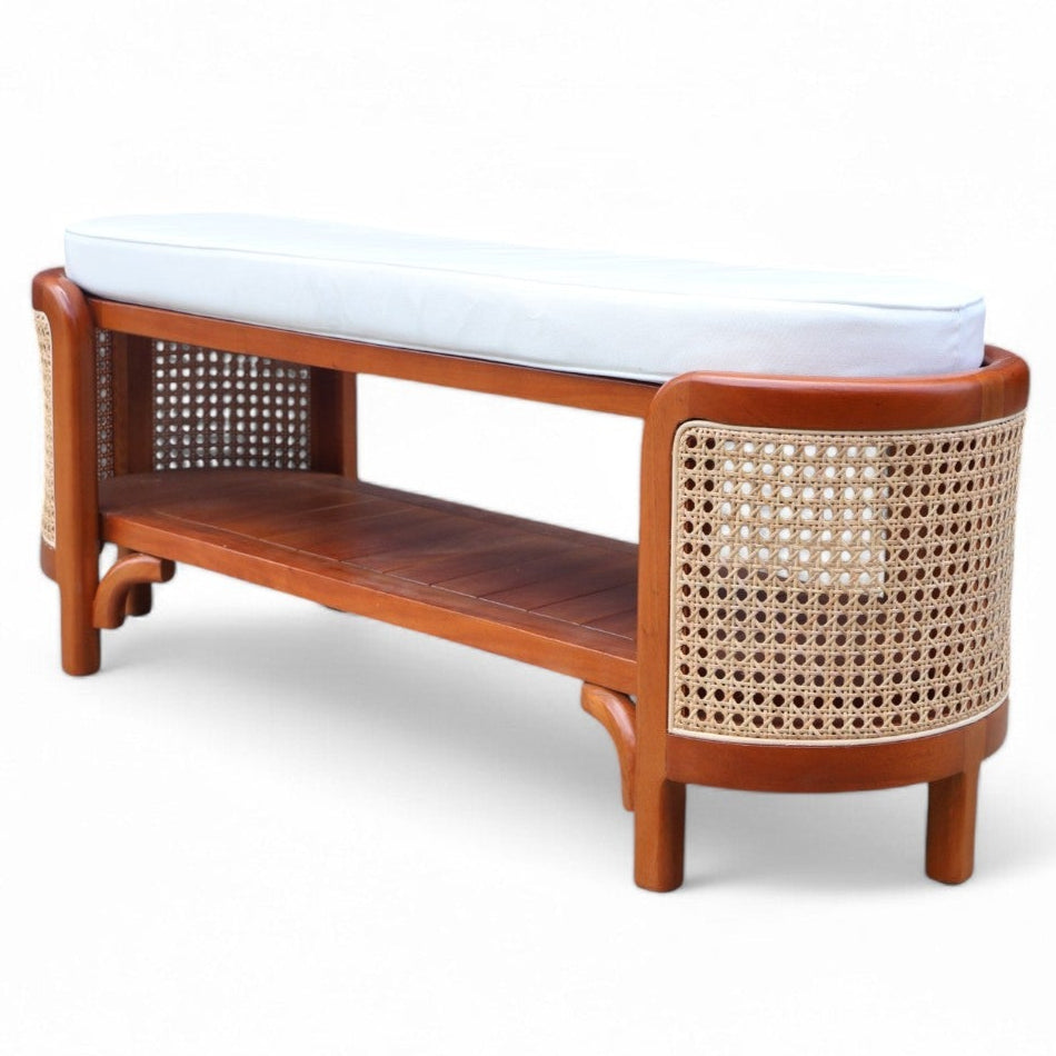 Venus Rattan Ottoman Natural