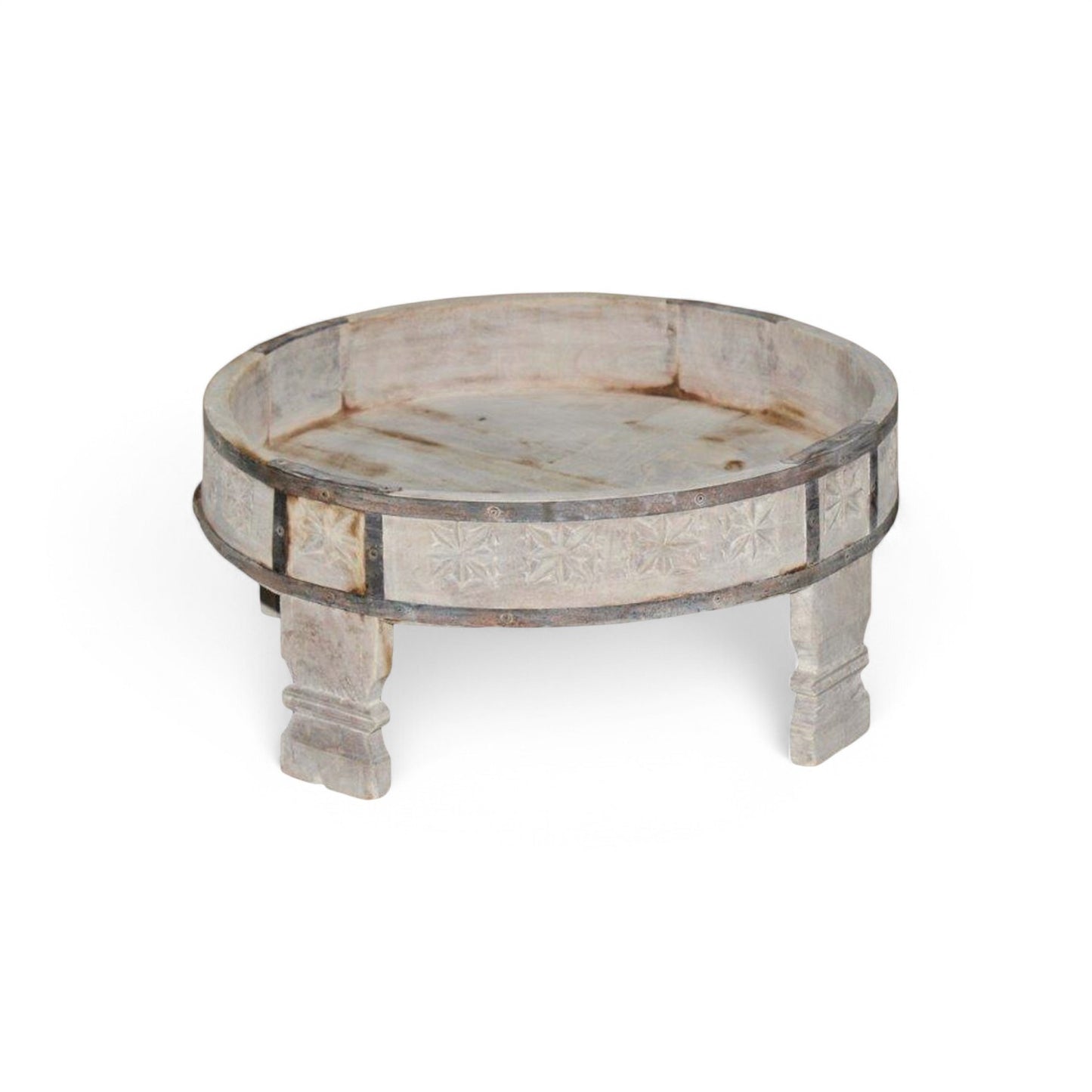 Vintage Indian Grinder Table Small