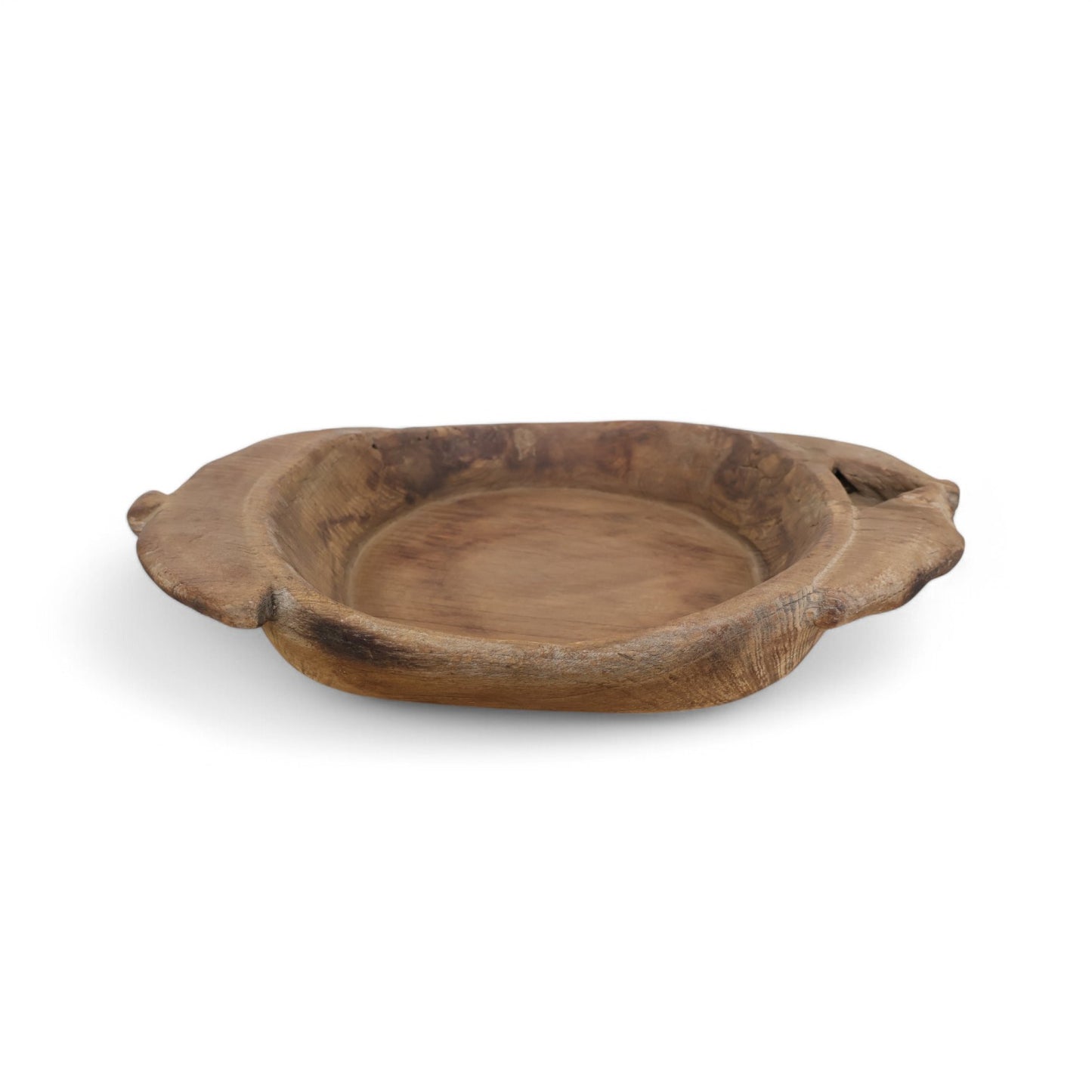 Vintage Indian Teak Wood Parat-C