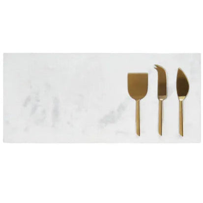 Otis 4pc Marble Cheese Board Set