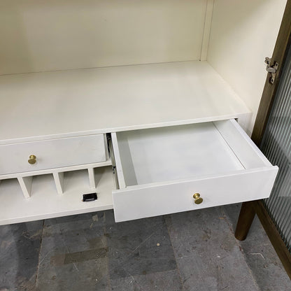 Concrete Finish Genuine Timber Wine Cabinet