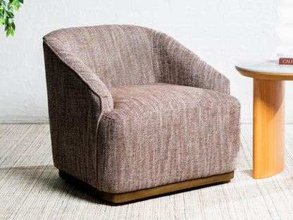 Austin Swivel Occasional Chair - Chestnut