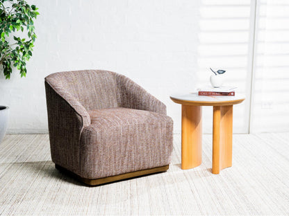 Austin Swivel Occasional Chair - Chestnut