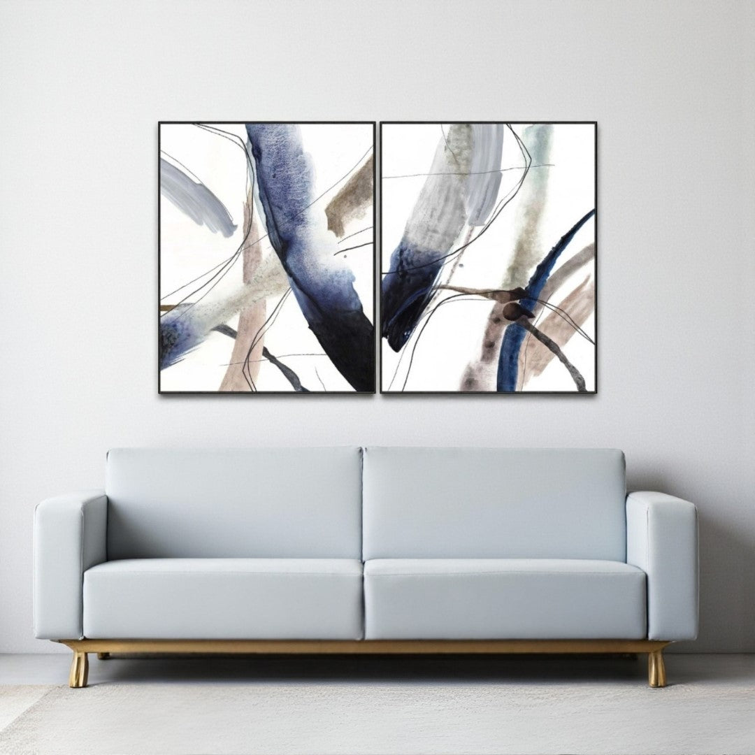 Aviva Framed Canvas (Set of 2)