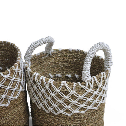 Basket Seagrass Edge - Set of 3