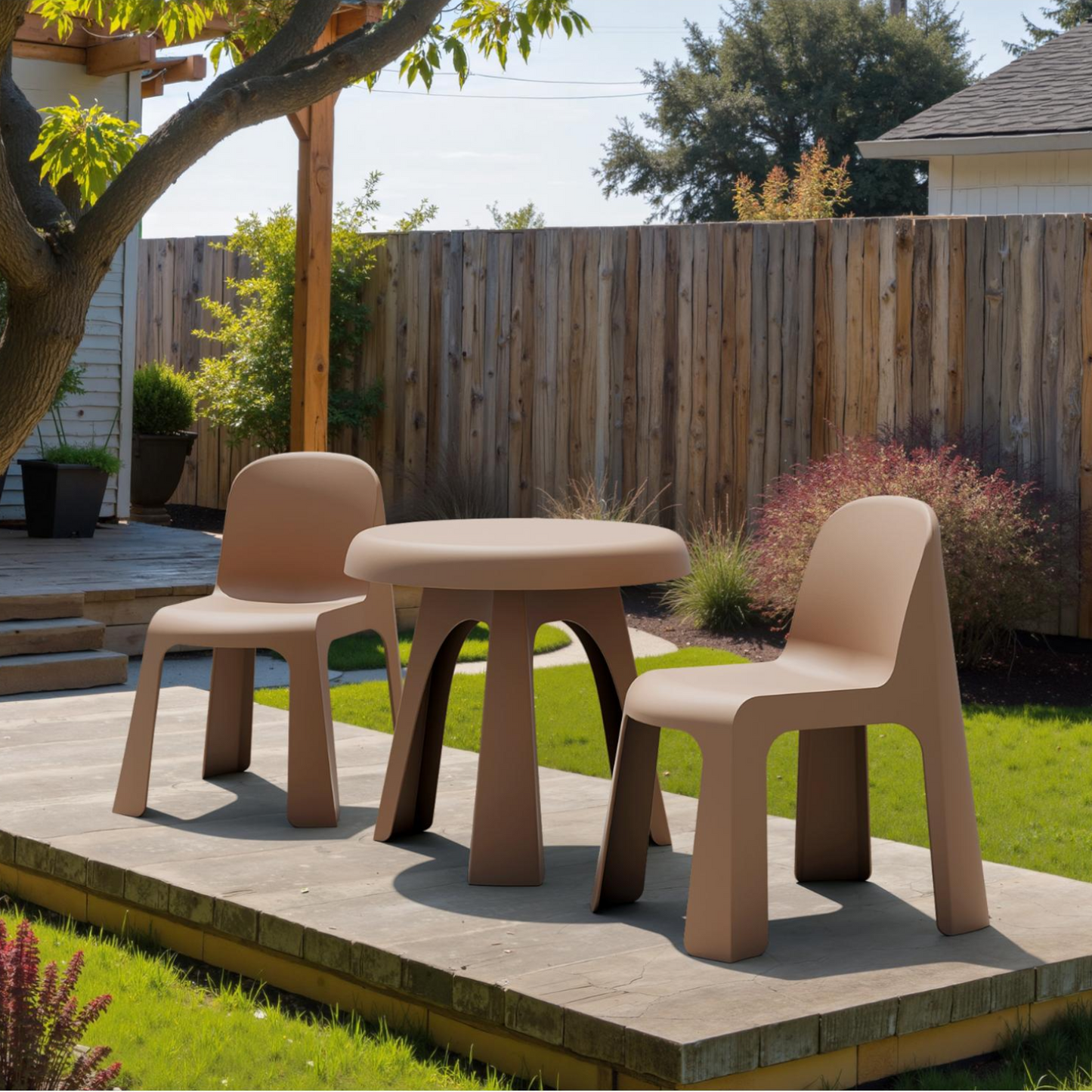 Bondi Dining Table-Mocha Brown