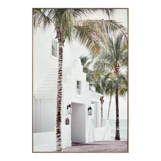 Casa De Palm A Framed Canvas