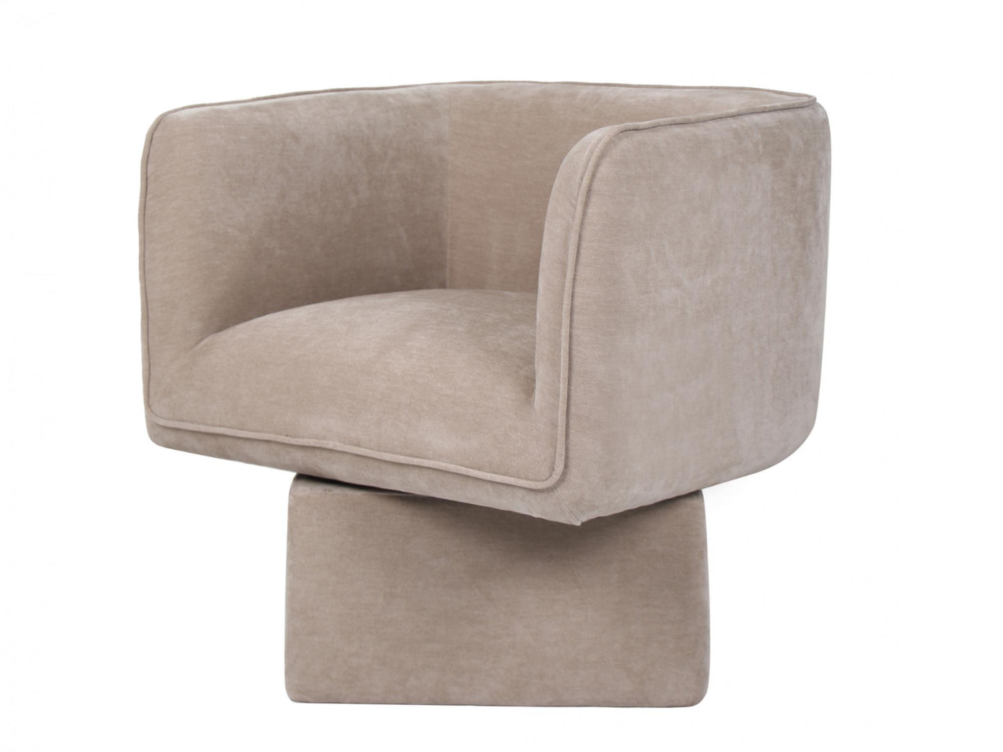Chloe Swivel Occasional Chair - Latte