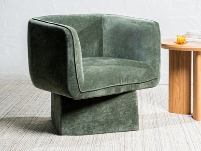 Chloe Swivel Occasional Chair - Olive