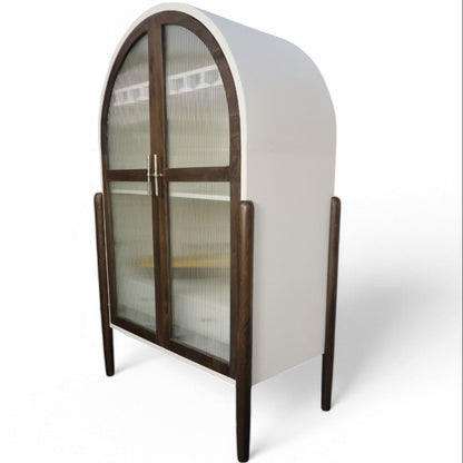 Concrete Finish Genuine Timber Wine Cabinet