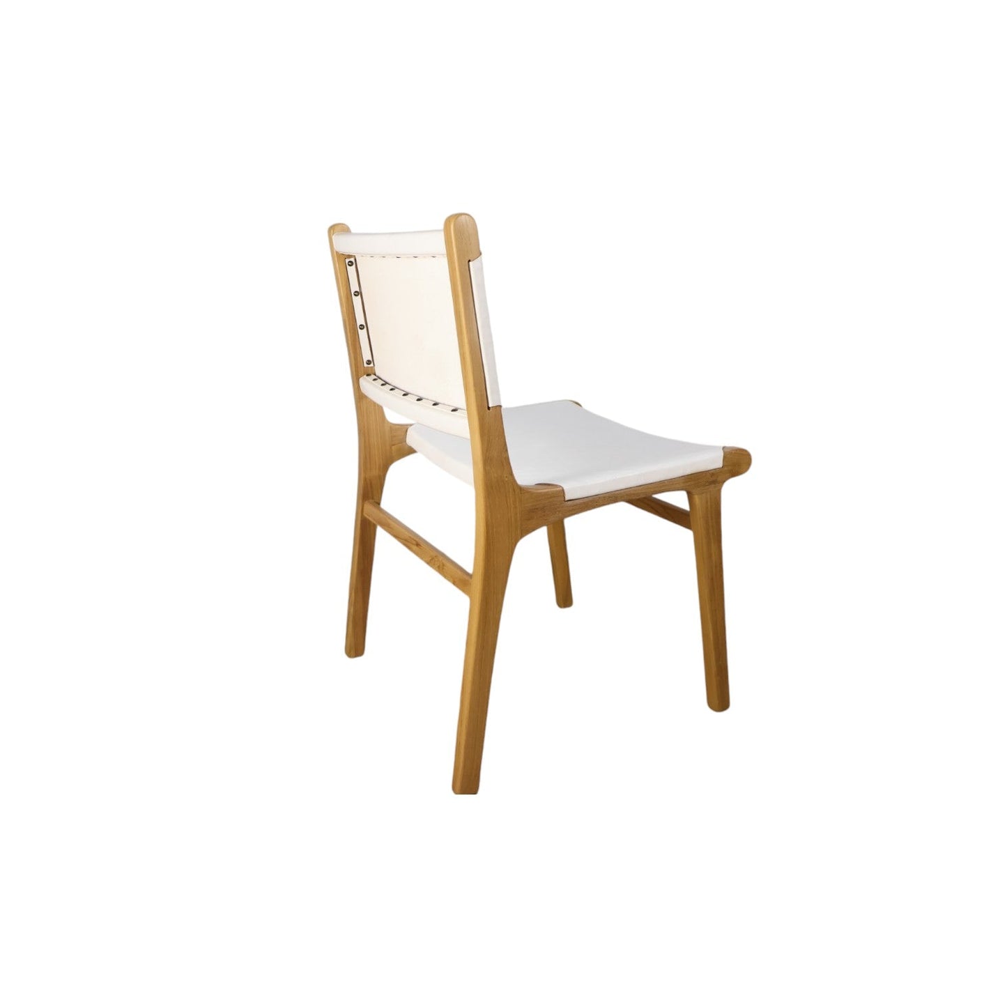 Dove Dining Chair Leather White