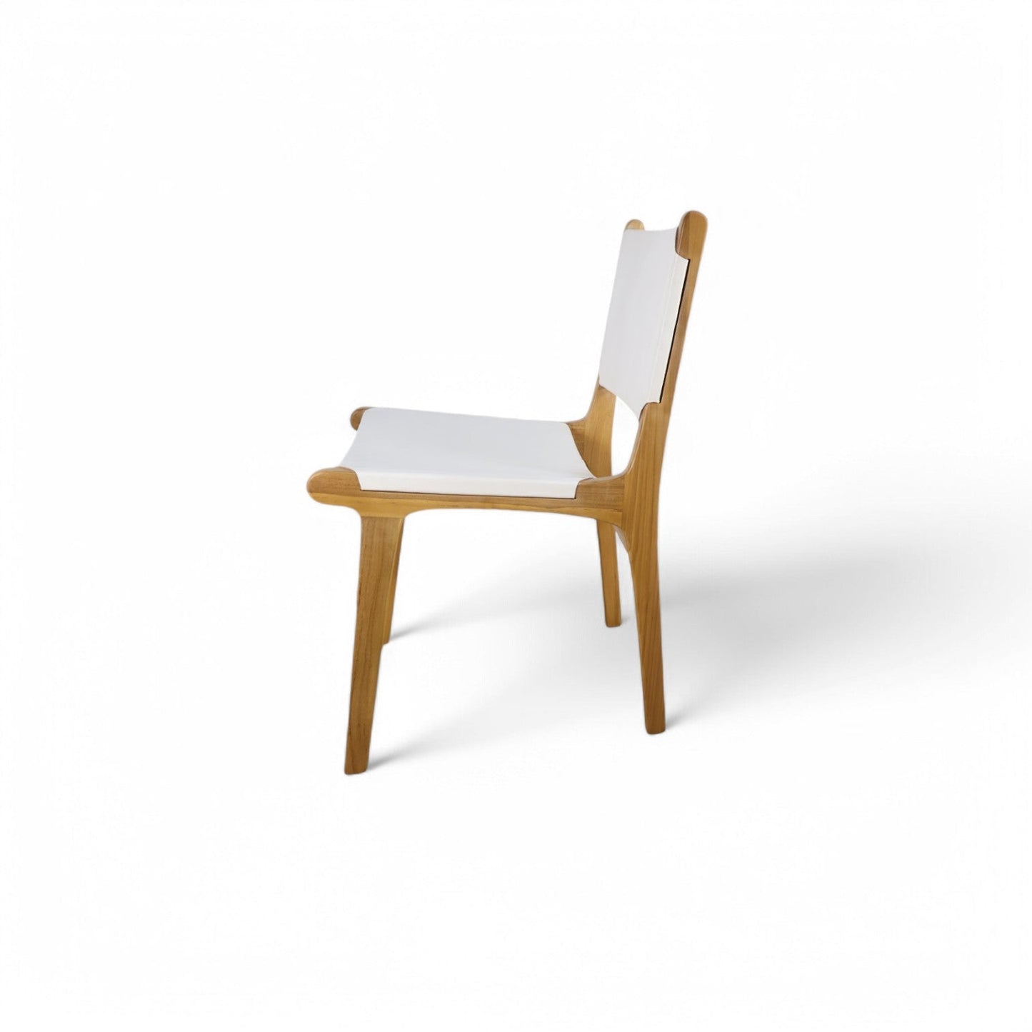 Dove Dining Chair Leather White