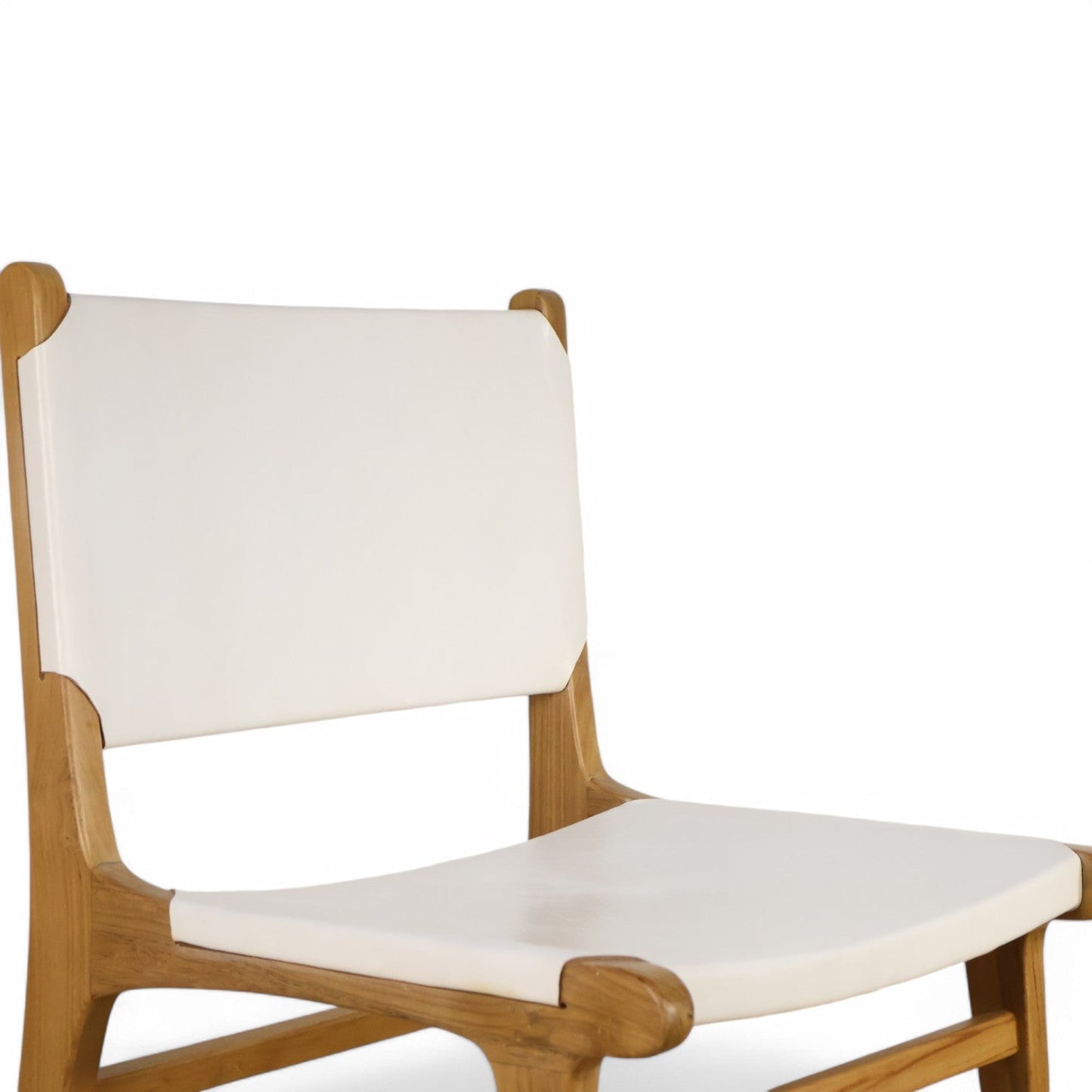 Dove Dining Chair Leather White