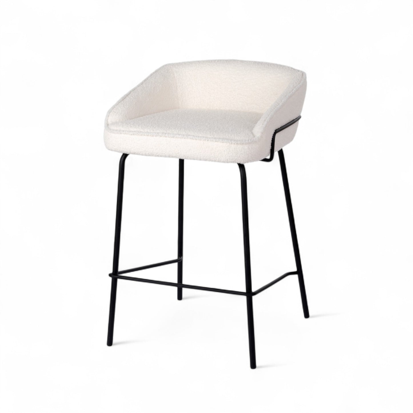 Duke Bar Stool Set of 2-Ivory
