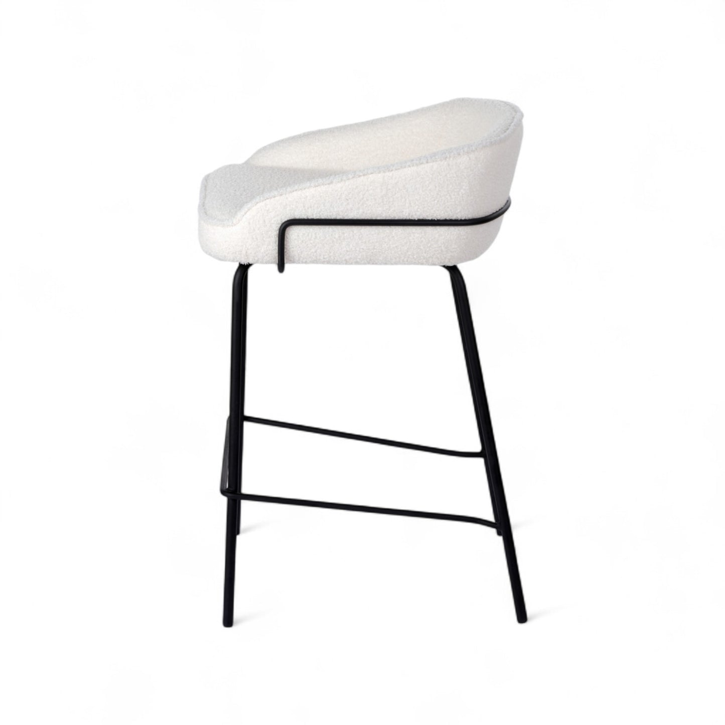 Duke Bar Stool Set of 2-Ivory