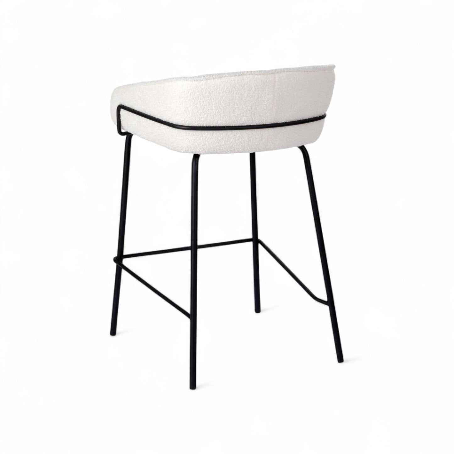 Duke Bar Stool-Ivory