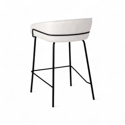 Duke Bar Stool-Ivory