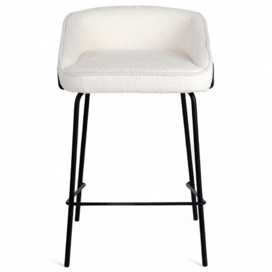 Duke Bar Stool-Ivory