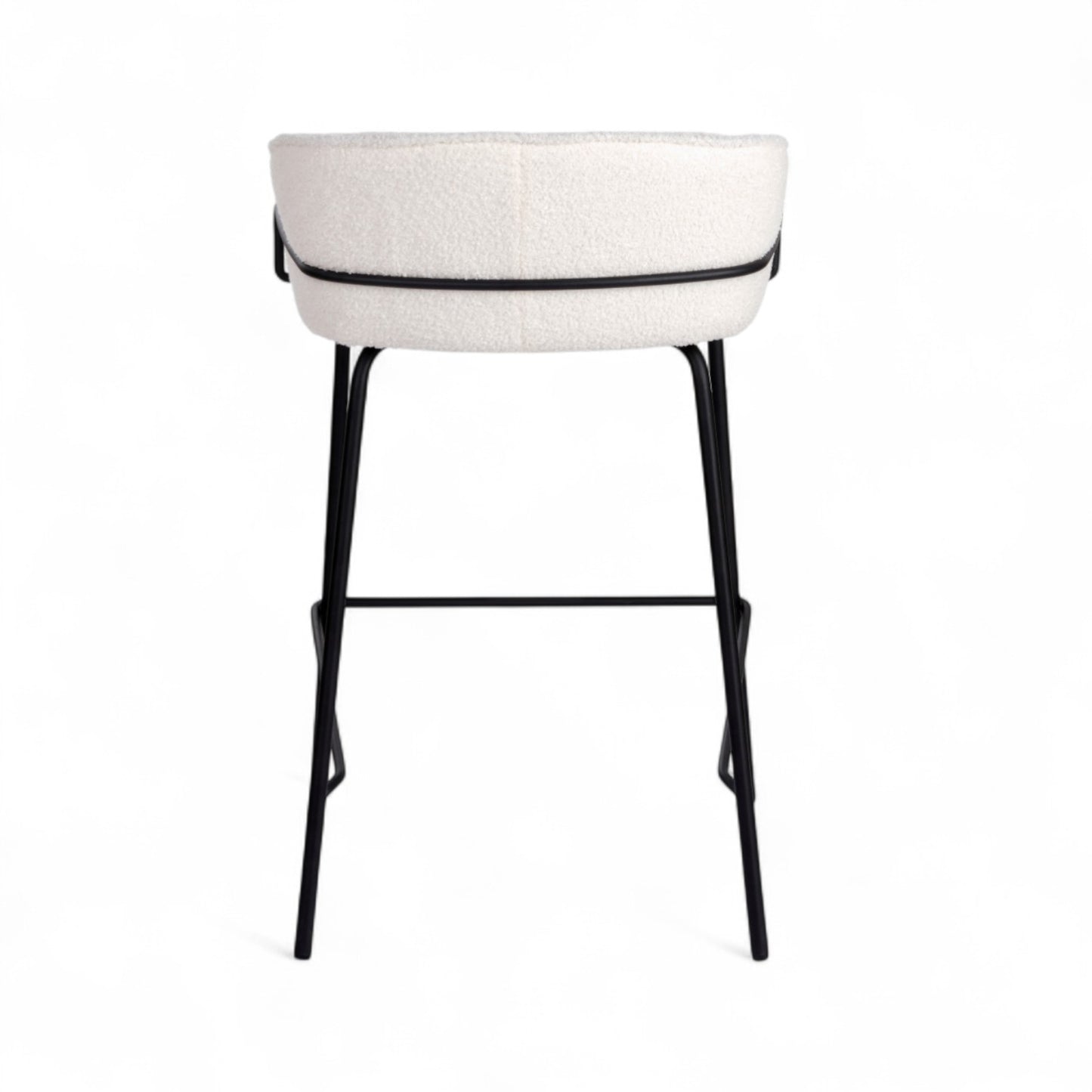 Duke Bar Stool Set of 2-Ivory