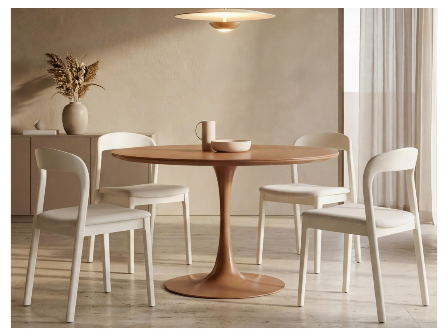Elan Dining Table Matte - Pumpkin