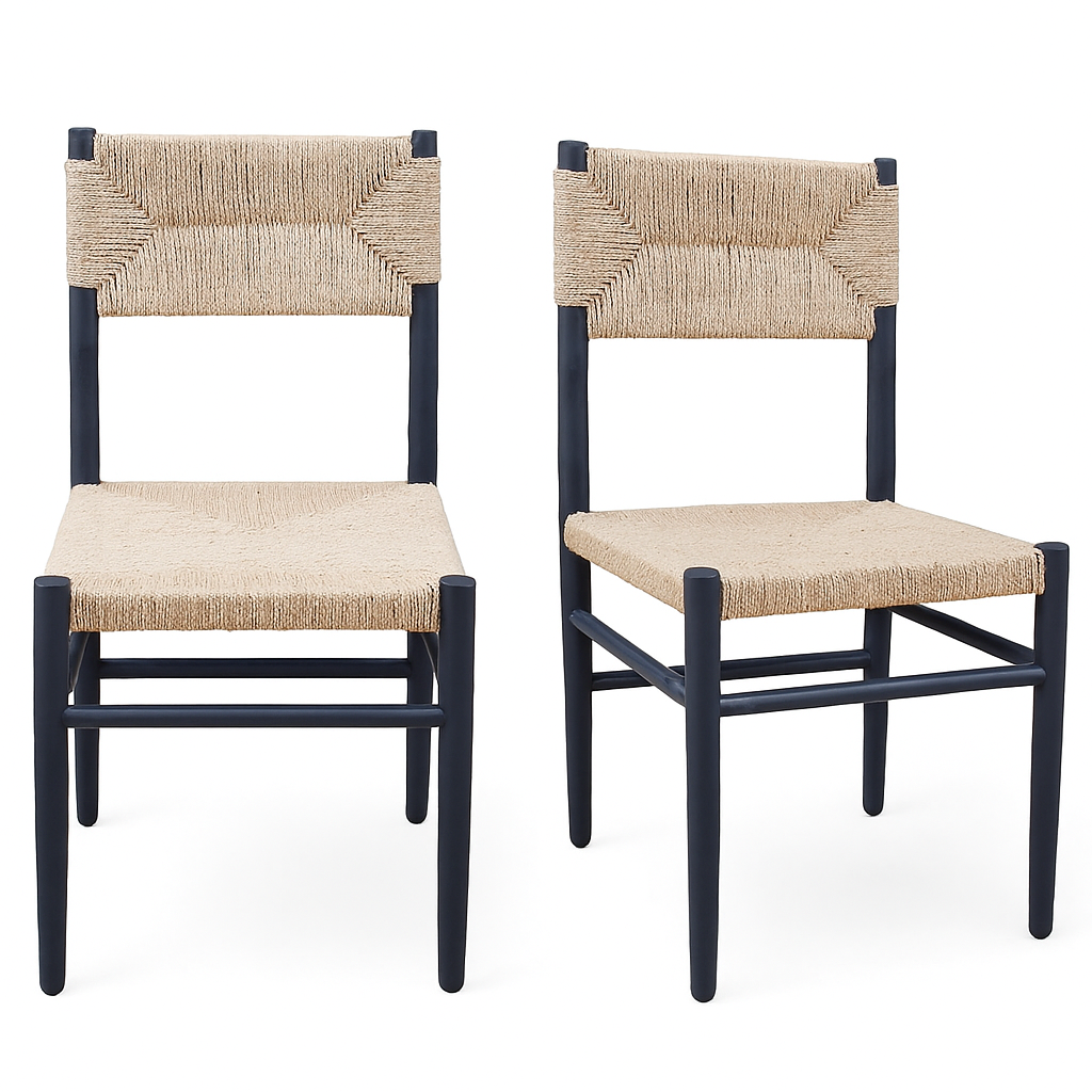 Acacia Rope Dining Chair l Set of 2