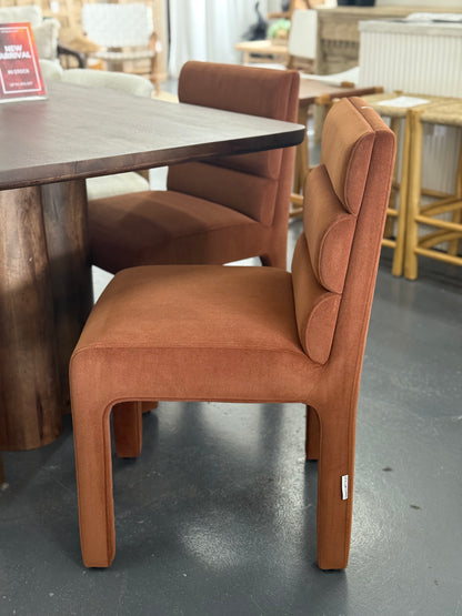 Noir Padded Velvet Dining Chair