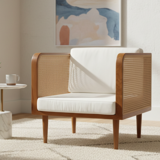 Venus Teak Rattan Armchair
