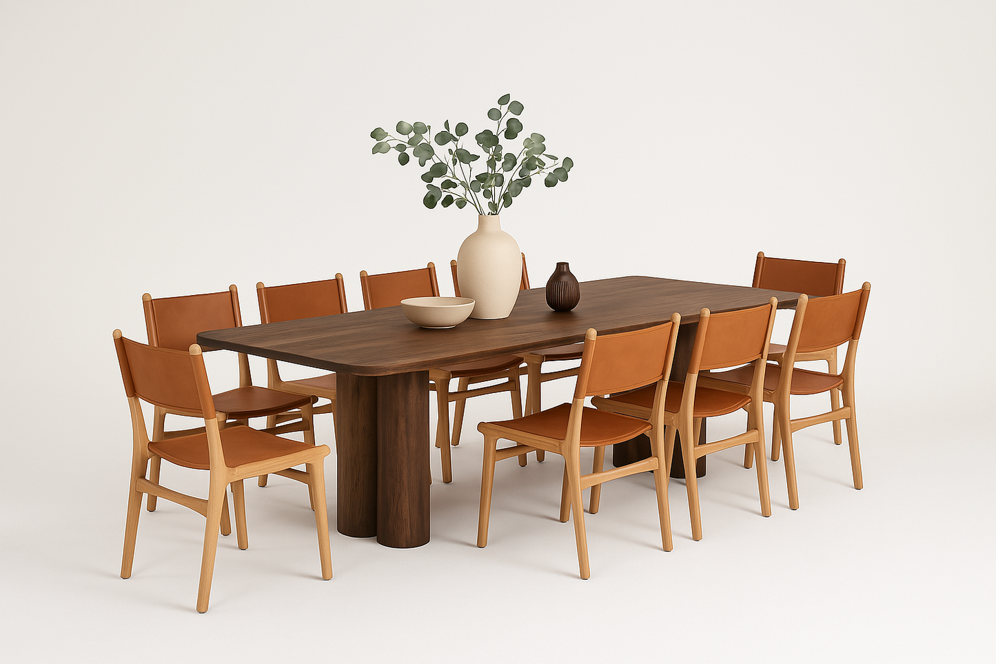Solid Wood Harwyn Contemporary Dining Table 180 CM